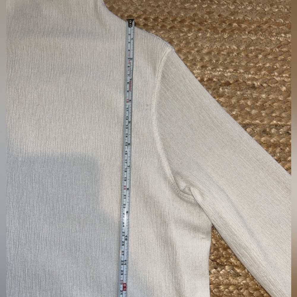 ZARA Mock Neck Ribbed Top - Picture 7 of 9
